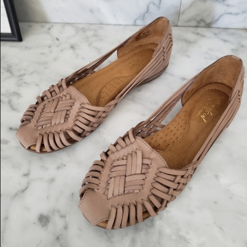 Natural Soul | Tan Huarache Flats Women's